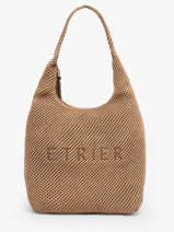 Sac Port� �paule Baobab Cuir Etrier Beige baobab EBAO154M