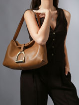 Sac Port� �paule S Etalon Cuir Etrier Beige etalon EETA197S-vue-porte