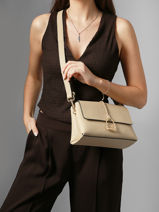 Sac Bandouli�re M Torsade Cuir Etrier Beige torsade ETOS169M-vue-porte
