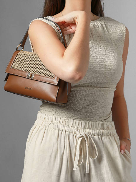 Sac Porté épaule Baobab Cuir Etrier Beige baobab EBAO185S vue secondaire 1