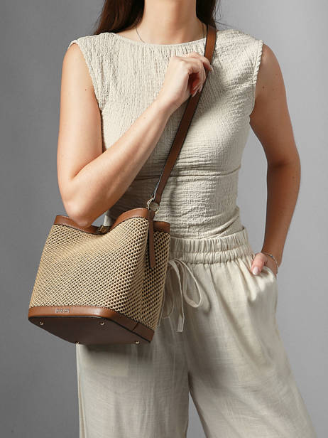 Sac Bandoulière Baobab Etrier Beige baobab EBAO186M vue secondaire 2