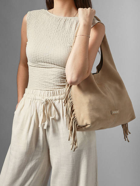 Sac Porté épaule M Country Cuir Etrier Beige country ECOU154M vue secondaire 1